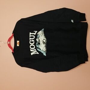 Mogul Moves Ludwig Polar Bear Winter Merch Drop Long Sleeve Navy Sweatshirt